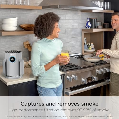 Shark Air Purifiers for Home Large Room with NeverChange Air Filter, 5 Year HEPA Filter, Covers 650 Sq. ft