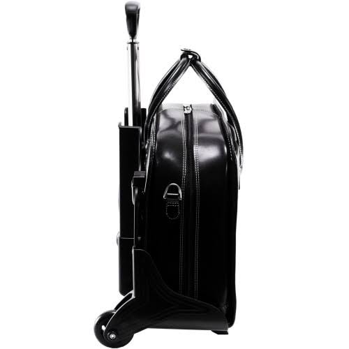 Mckleinusa Willowbrook 94985 Black Detachable-Wheeled Ladies Briefcase