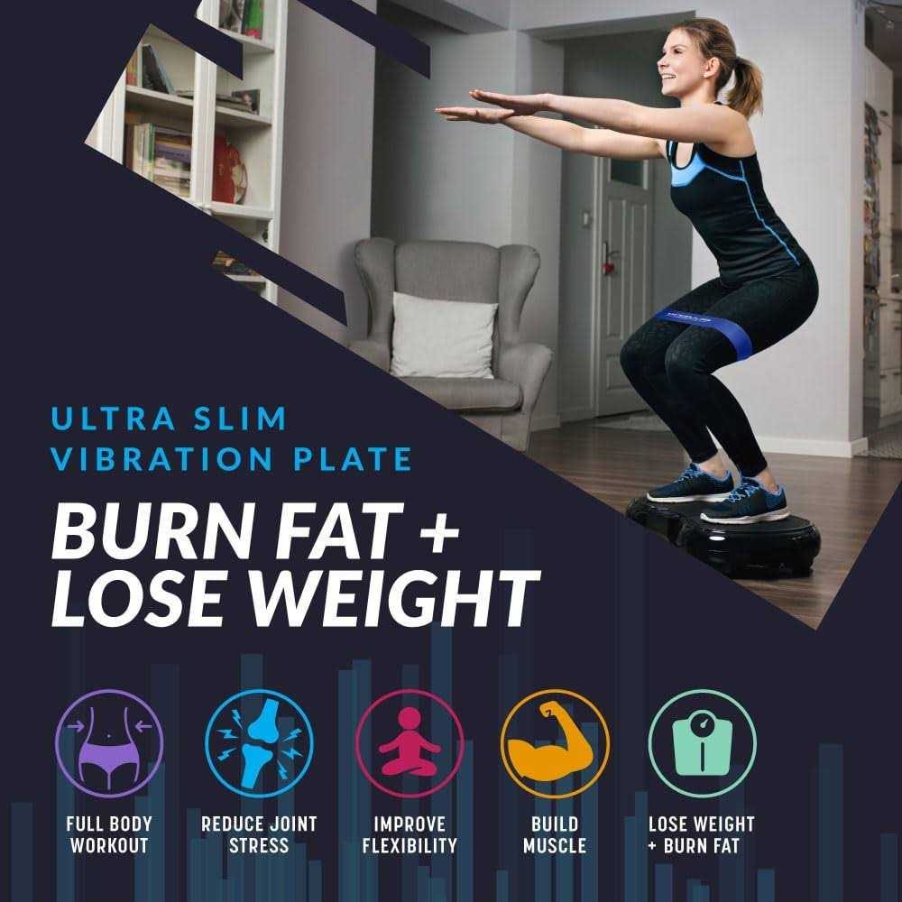 Bluefin Fitness Ultra Slim Power Vibration Plate Innovational Vibro Shaper - Sports Supplies Online Store