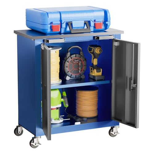 7-Drawer Rolling Toolbox,Tool Box with 360° Lockable Wheels and Padded Feet,Tool Chest with Keyed Locking System and Drawer Liners