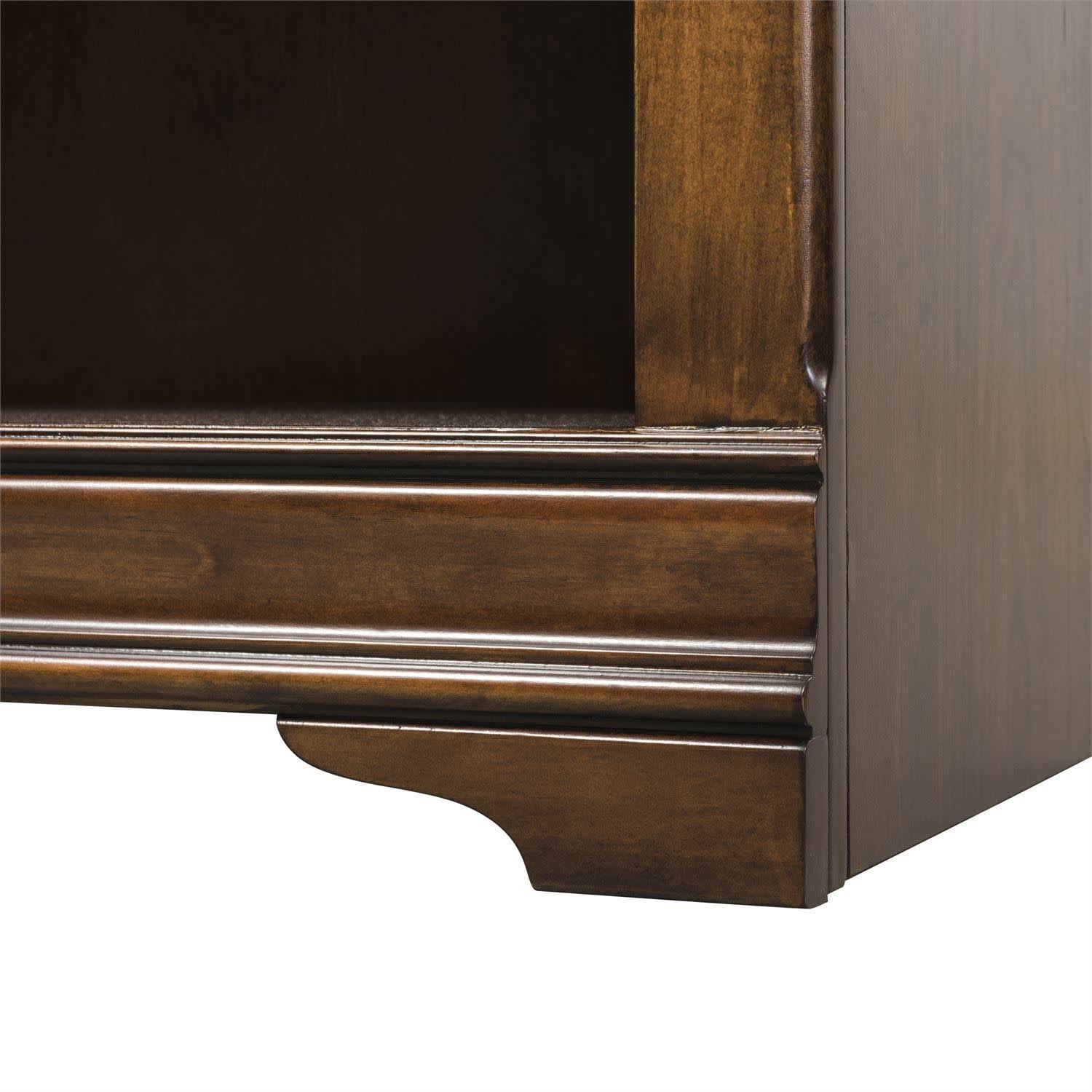 Liberty Furniture Chateau Valley Bunching Bookcase in Brown Cherry 901-HO201