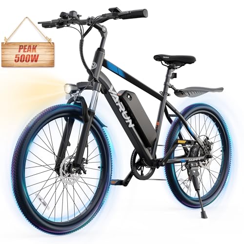 VARUN Electric Bike - Ebikes for Adults 350W (Peak 500W) 20MPH Commuter Ebike with 36V Removable Battery