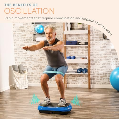 LifePro Waver Mini Vibration Plate Exercise Machine – Portable Full Body Vibration Platform for Home & Travel Workouts, Weight Loss