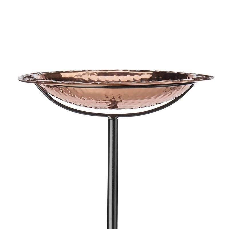 Good Directions Pure Copper Bird Bath on Garden Pole