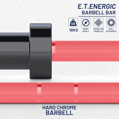 7ft Olympic Barbell 40LB Bar Load 700lbs Capacity Available Men's Barbell with Hard Chrome Sleeves for 2" Olympic Plates