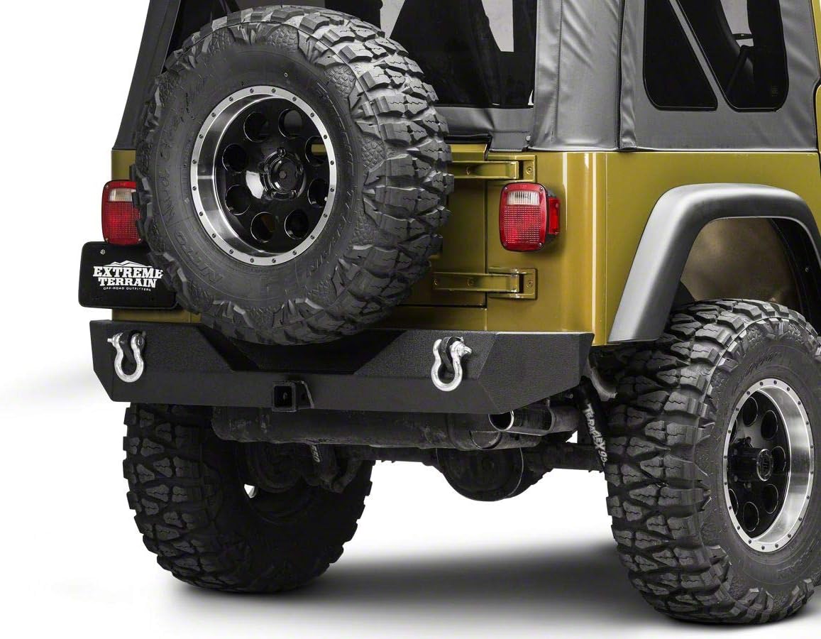 Barricade Trail Force HD Rear Bumper Compatible with 87-06 Jeep Wrangler YJ & TJ