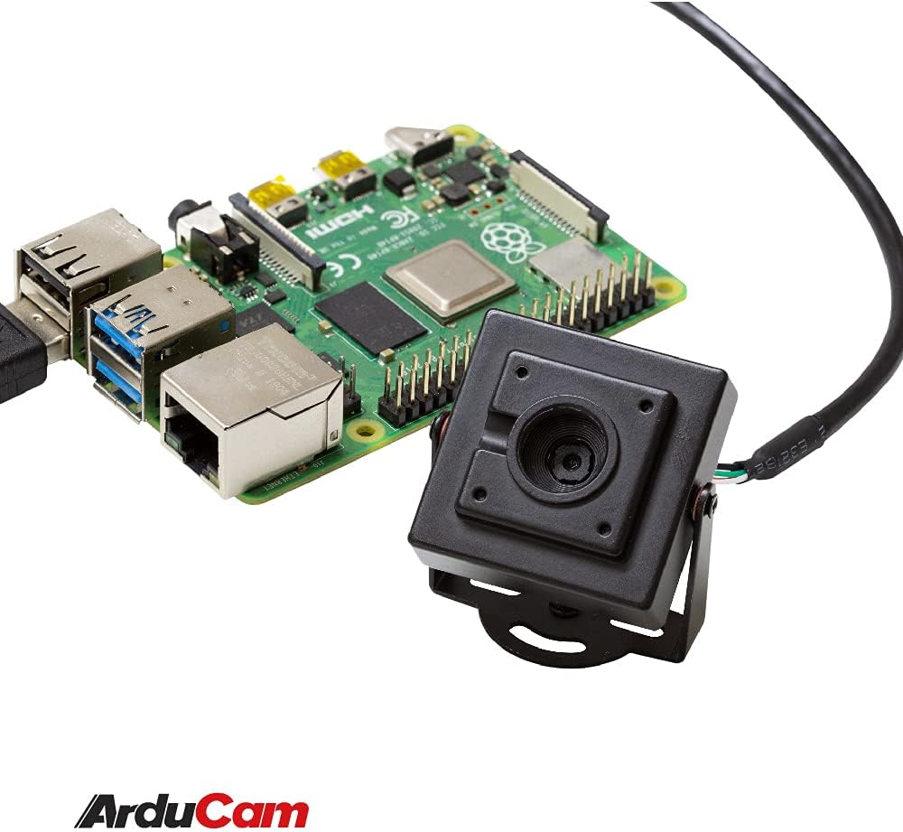 Arducam 16MP Autofocus USB Camera with Mini Metal Case, 1/2.8 IMX298 Mini UVC USB2.0 4K Video Webcam with Microphone, 3.3ft/1m Cable for Windows