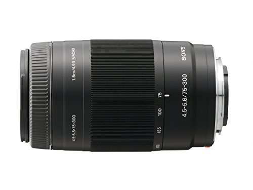 Sony 75-300mm f/4.5-5.6 Compact Super Telephoto Zoom Lens for Sony Alpha Digital SLR Camera