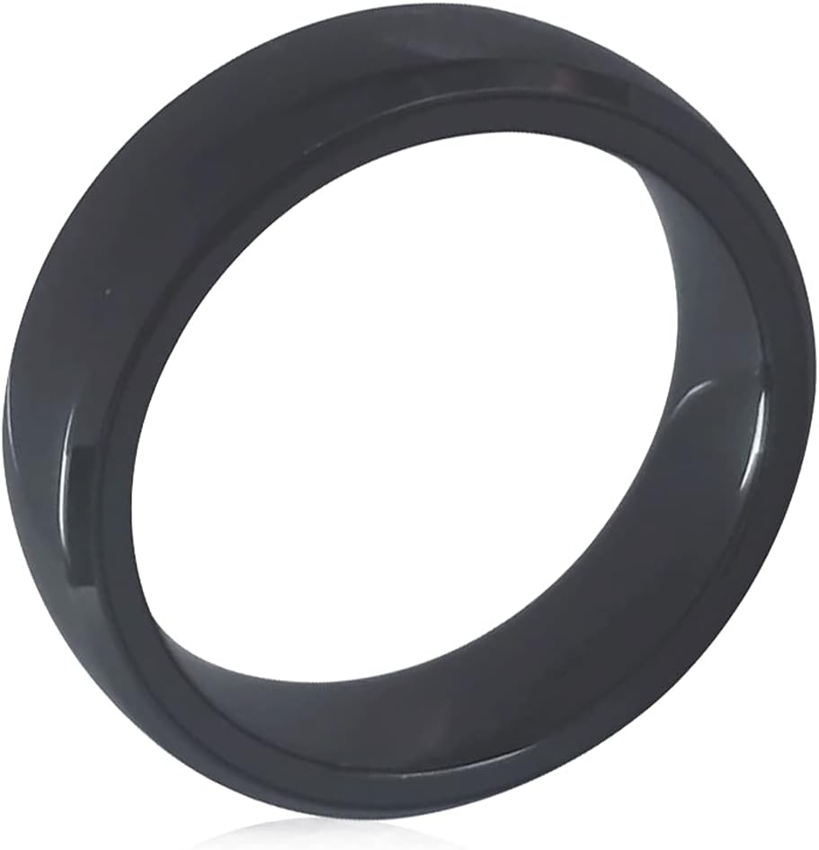 HECERE Black RFID NFC Ceramic Ring Key Accessory for Tesla Model 3 Replacement of Key Fob and Key Card Open Door (22mm)