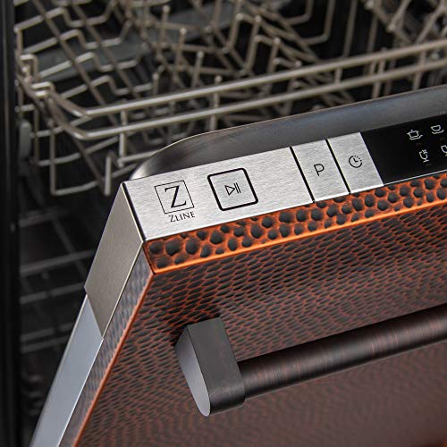 ZLINE DW-H-18 18 Inch Wide 16 Place Setting Energy Star Rated Built-In Top Control Dishwasher with Stainless Steel Tub -