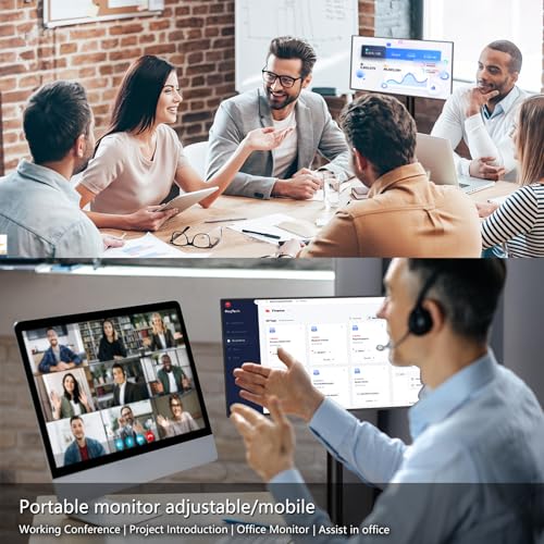 CNBANAN 22-Inch Portable Smart Touch Screen 4+64GB Storage 1080P Rotatable Monitor