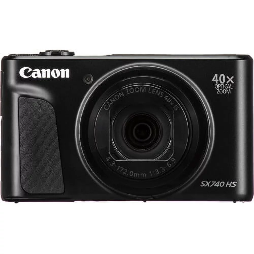 Canon PowerShot SX740 HS Digital Camera (Black) with 64 GB Memory Card - Radiant Selections