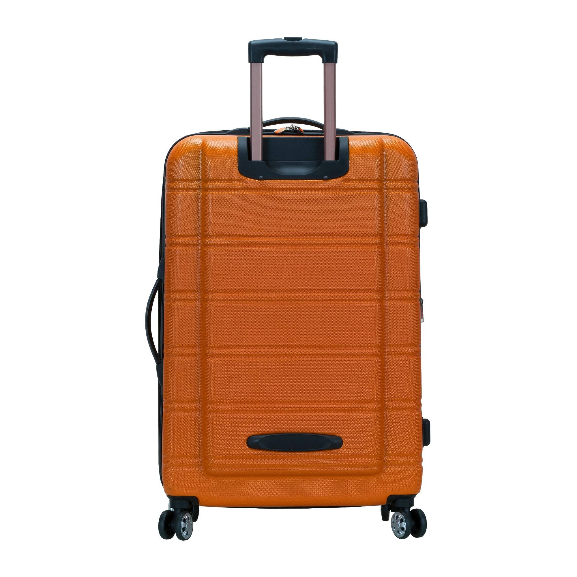 Rockland Orange 28 in Expandable ABS Dual Wheel Spinner