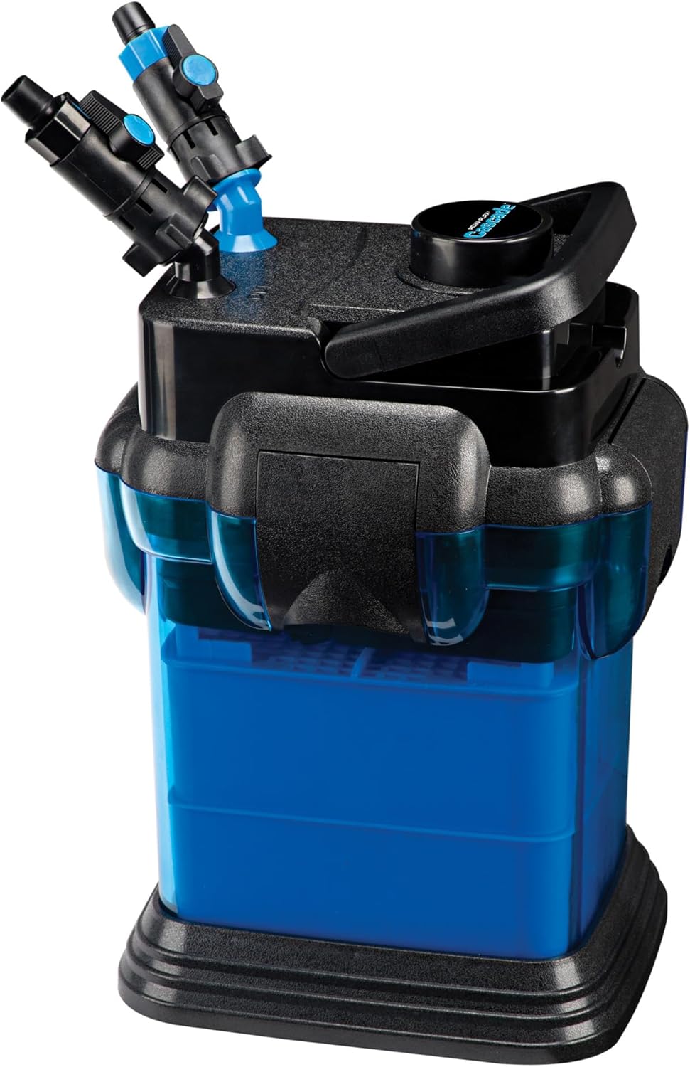 Penn-Plax Cascade All-in-One Aquarium Canister Filter – Up to 30 Gallons (115 GPH) – Cascade 500