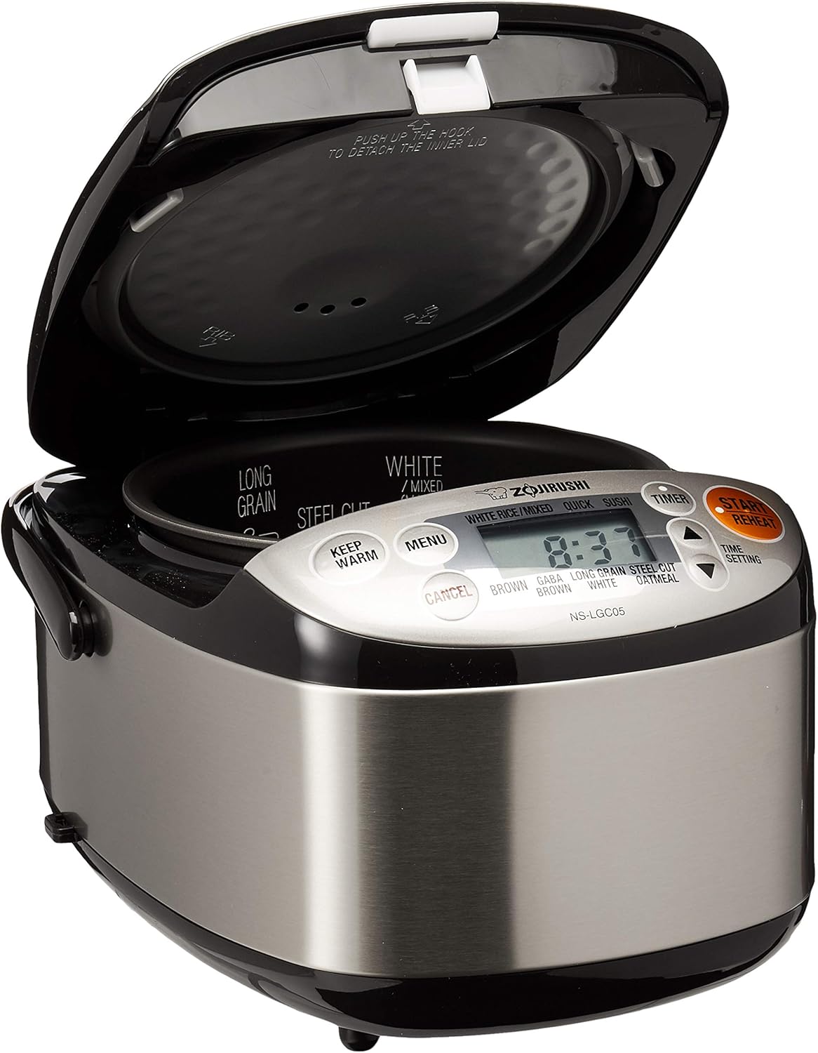 FOTILE JQG7505 30” Range Hood Bundle with Zojirushi 3-Cup Rice Cooker, Stainless Black | Dual Motors | Touchscreen | Motion Sensor