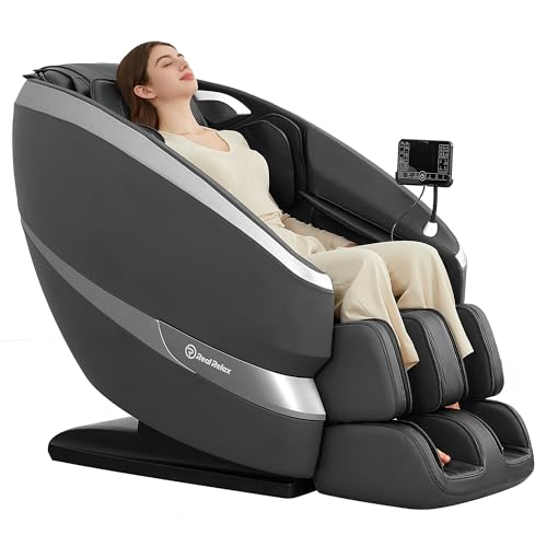 Real Relax 2025 Massage Chair Full Body，Zero Gravity 18 Fixed Point Shiatsu Massage Recliner with Lower Back and Calf Heating，Neck Massage and 12
