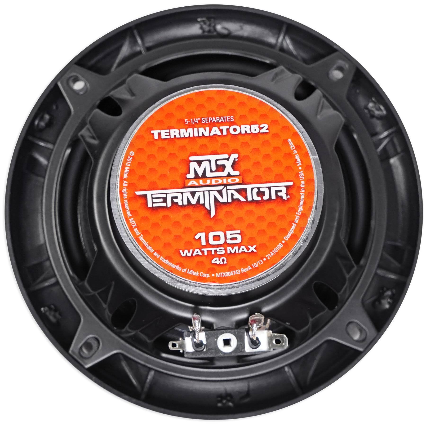 Pair MTX TERMINATOR52 5.25x22 140 Watt Car Audio Component Speakers