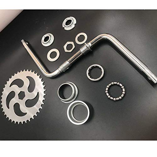CDHPOWER 26" Bicycle Gas Frame w/2.4L Gas Tank, Headset, Motor Mount and Wide Pedal Crank Kit