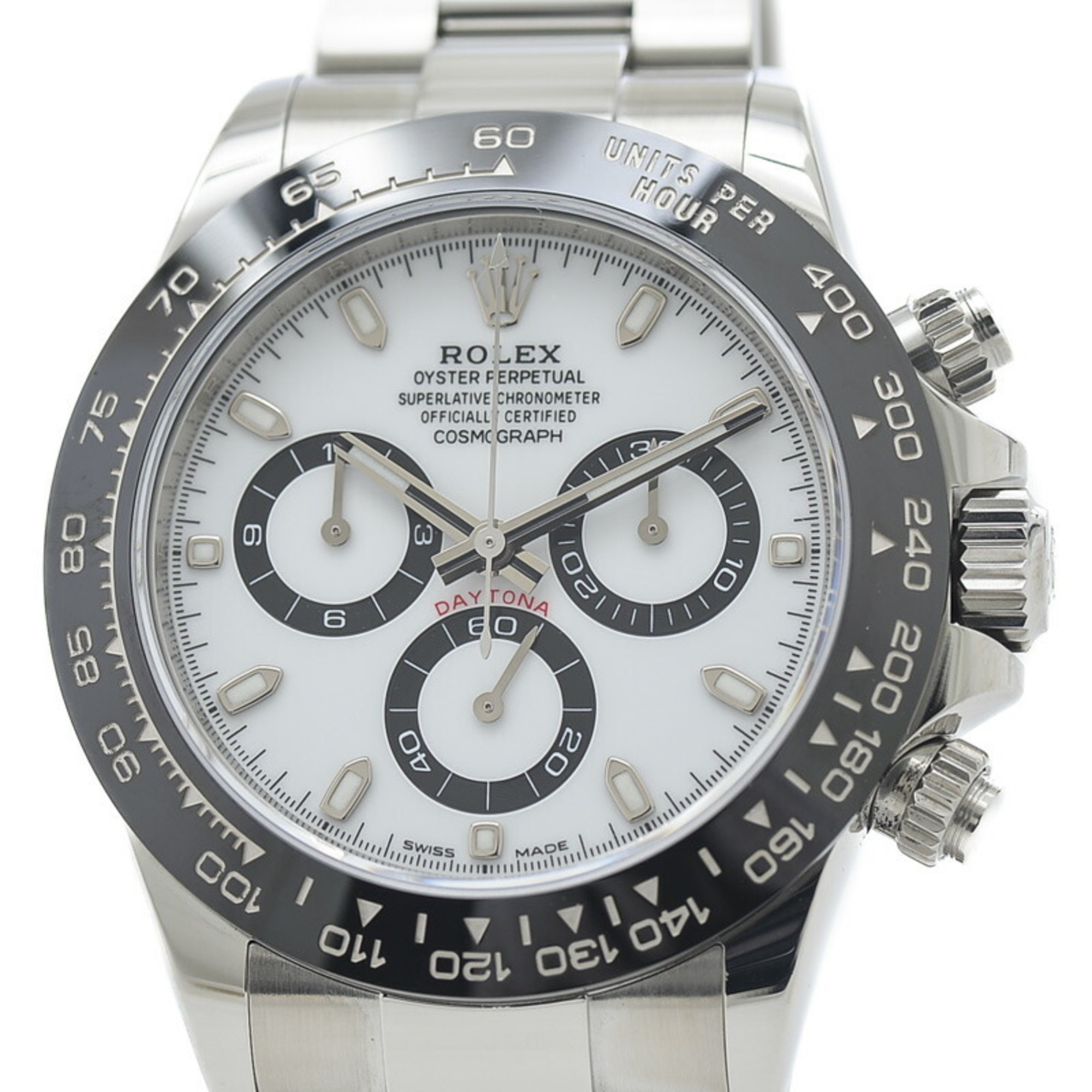 Pre-Owned Rolex Daytona Watch 116500LN White Dial Random Serial 2020 Men's (Good)