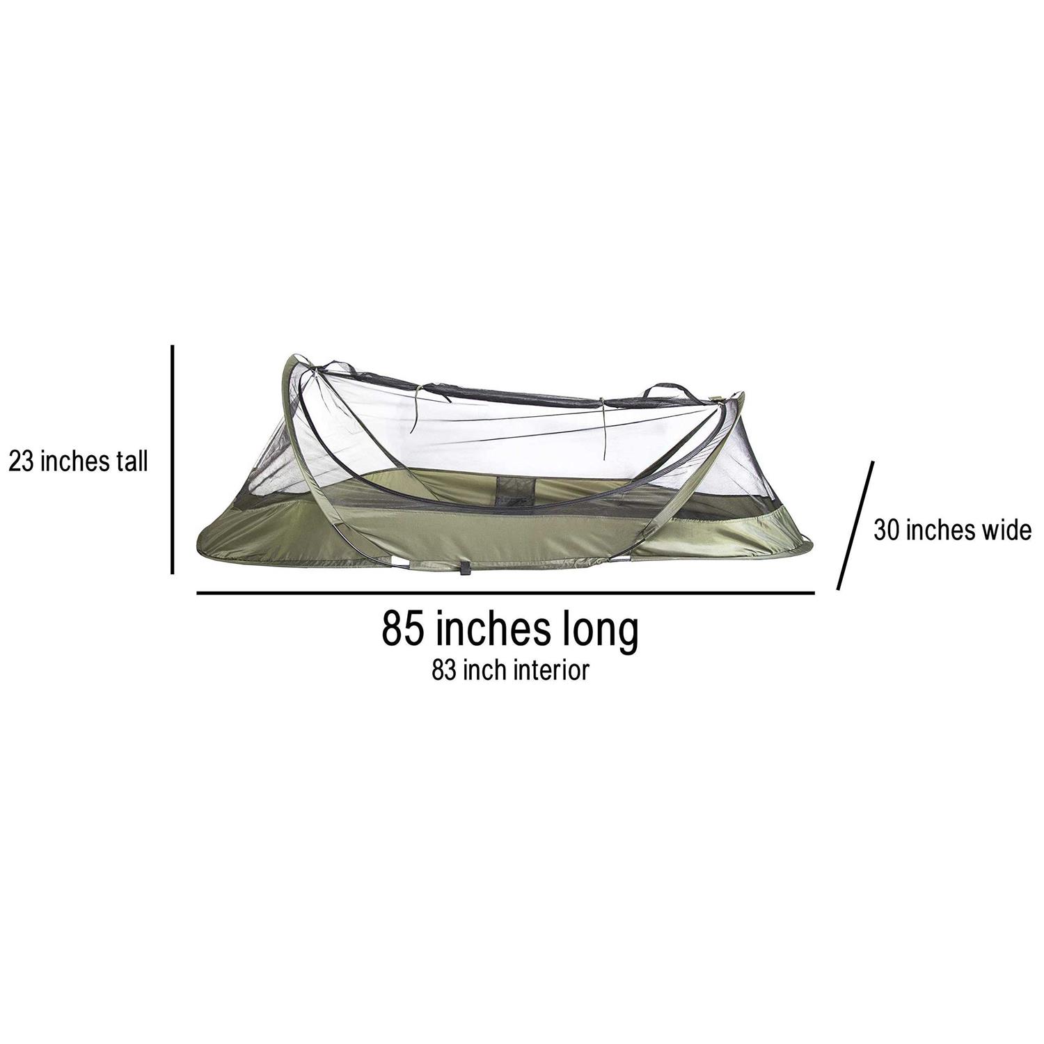 USGI Industries Bivy Tent Lightweight Single Person Sleeping Net System for Outdoors - Sports Supplies Online Store