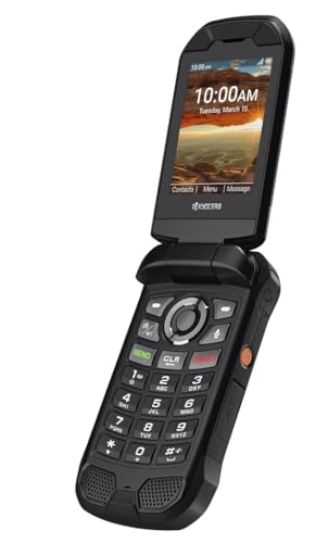 KYOCERA DuraXA Equip E4831 | Unlocked | 2/16GB | (Camera) | Waterproof, Drop Proof, and HazLoc Certified | Rugged Flip Phone (Renewed)
