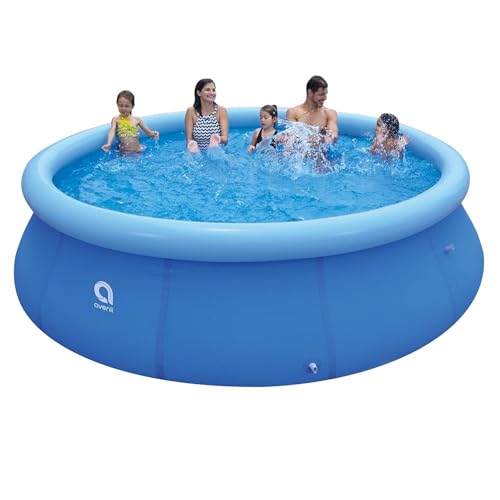 12ft x 36in Inflatable Swimming Pool, Outdoor Above Ground Pool,Top Ring Blow Up Pool