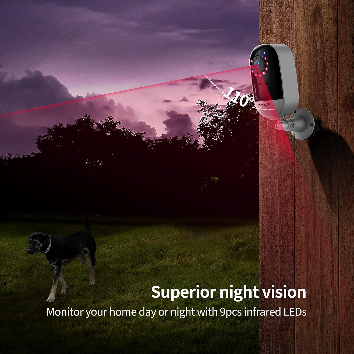 Security Camera Outdoor Wireless Battery Powered,1080P WiFi Indoor Home System with IP67 Waterproof,Night Vision,2-Way Audio,Siren Alarm