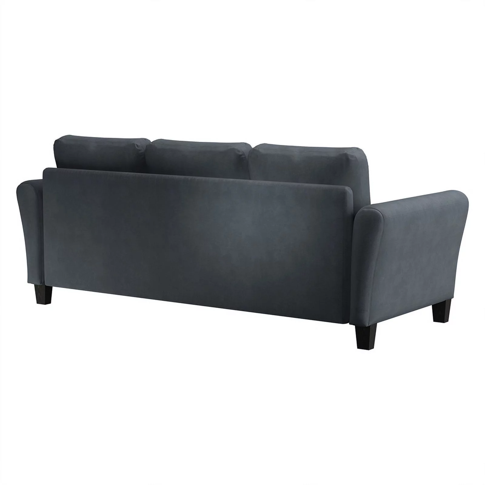 Home Square 2-Piece Set with Upholstery Loveseat and Sofa in Dark Gray