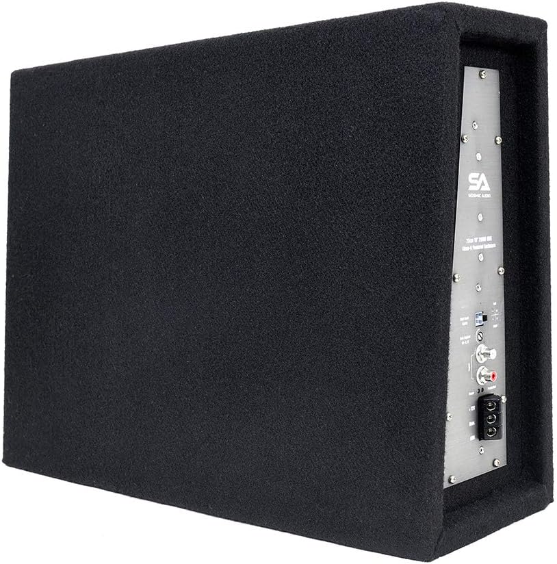 Seismic Audio - SA-SCE08-8 Inch 400 Watt Slim Shallow Mount Car Truck Audio Subwoofer Enclosure
