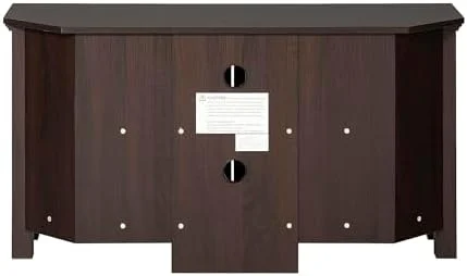 RUNFAYBIU Modern Farmhouse Wood Corner Universal TV Stand for TV's up to 50"