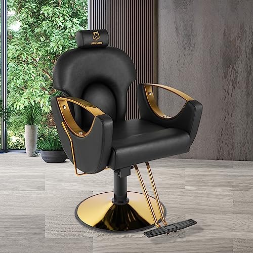 Reclining Barber Chair Salon Chair Height Adjustable Hydraulic Chair Barber Chairs Salon Hydraulic Recliner Chair Hydraulic Pump Profession Shampoo