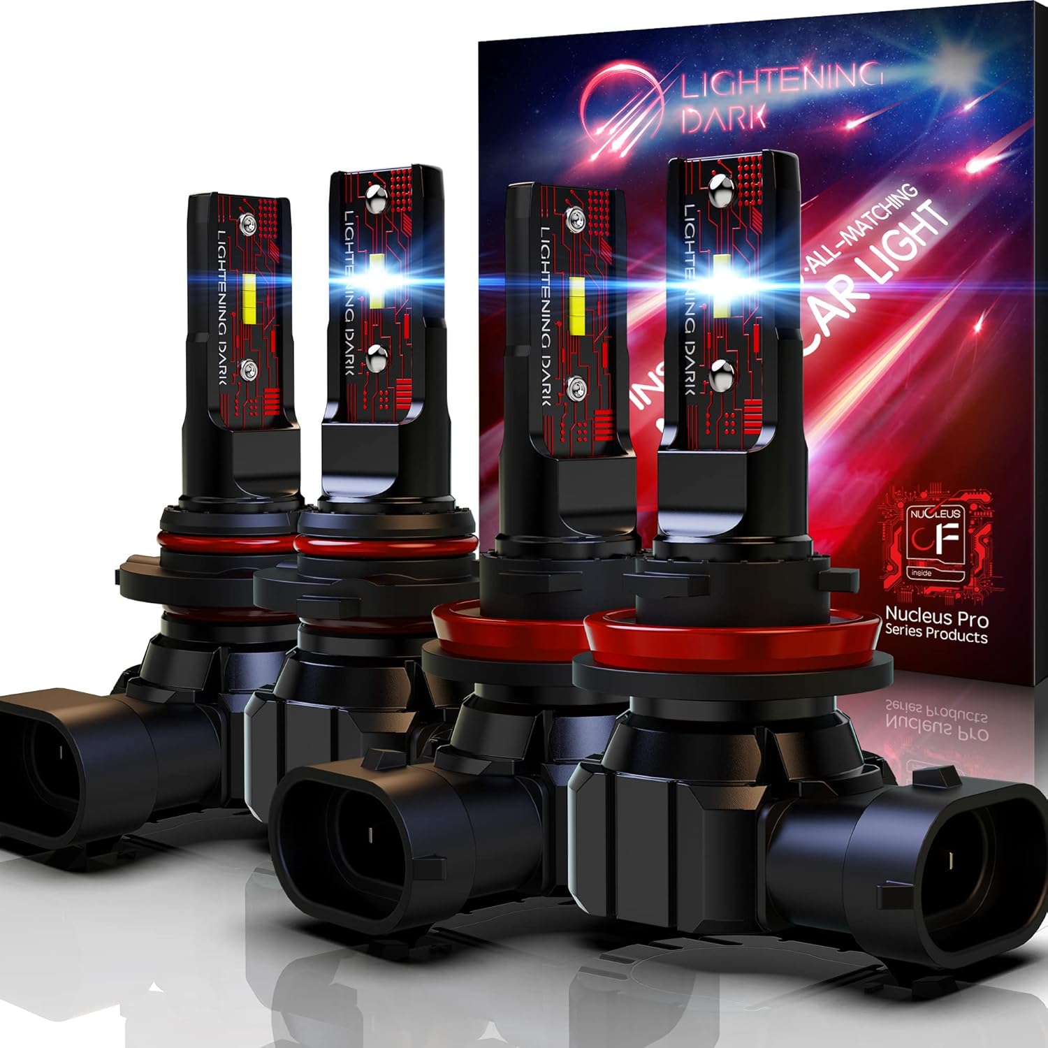 LIGHTENING DARK H11 9005 Combo LED Headlight Bulbs