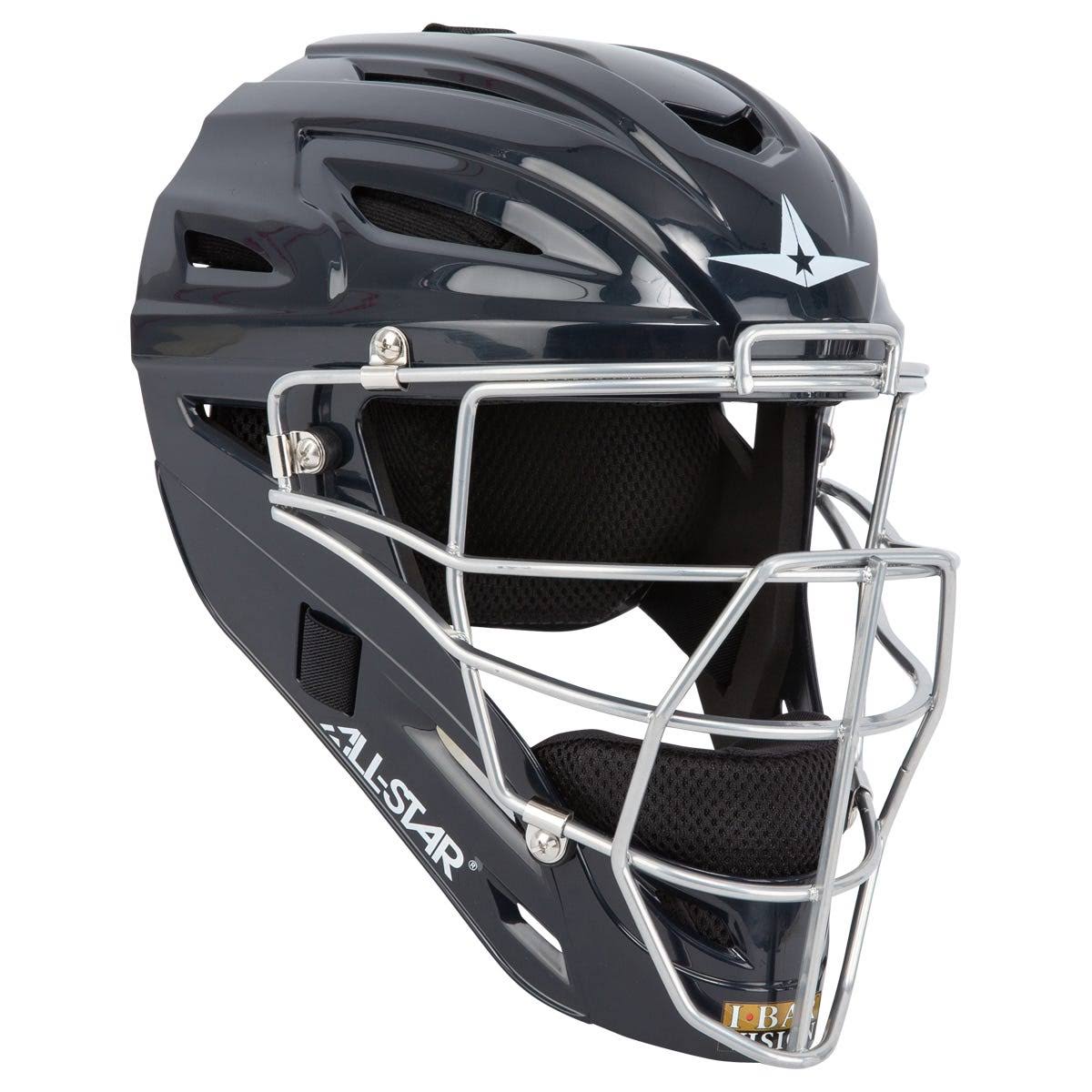 All Star Youth NOCSAE System7 Axis Pro Catcher&s Set - Navy