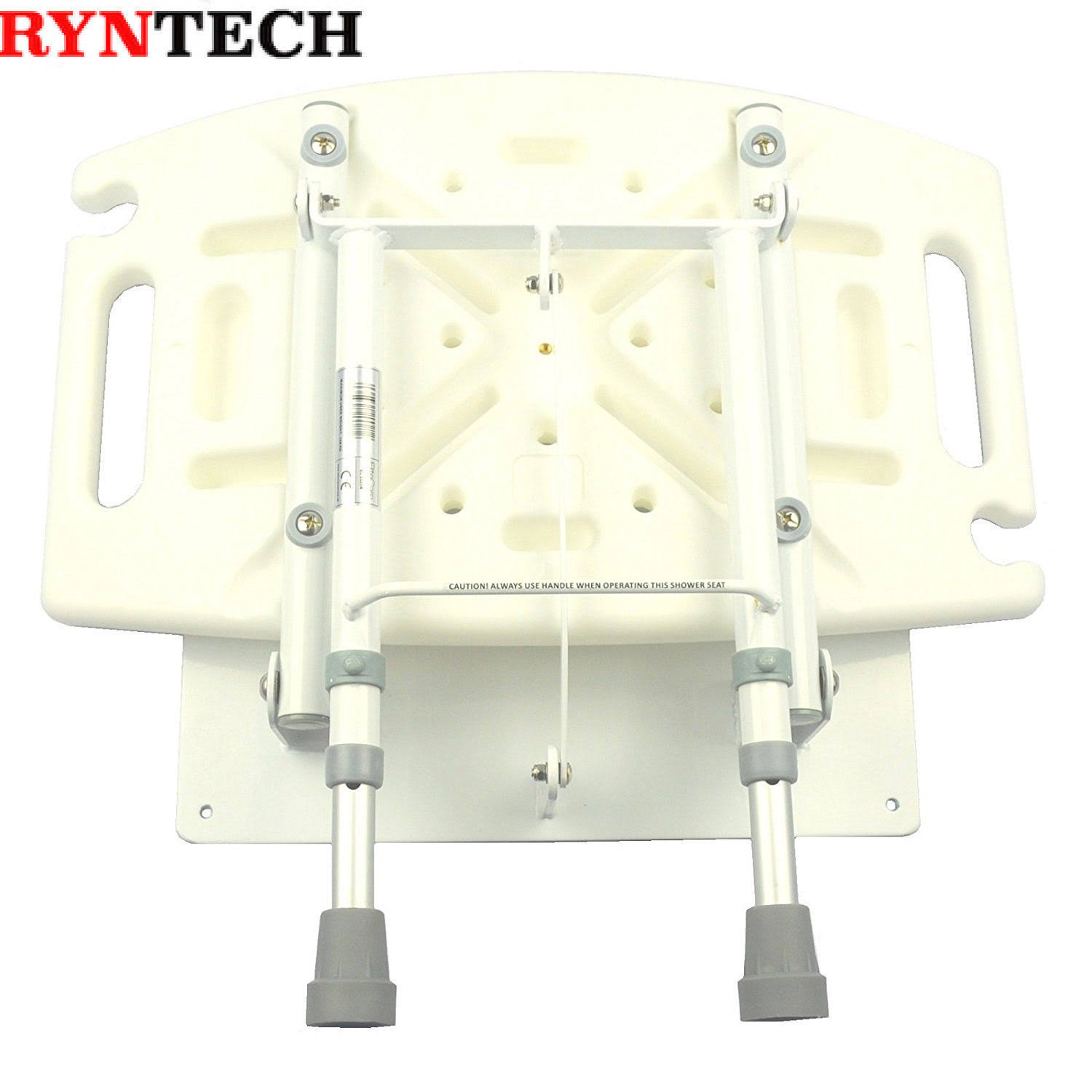 Elite Care ECSS05W Fold Down Wall Mounted Shower Seat with Legs