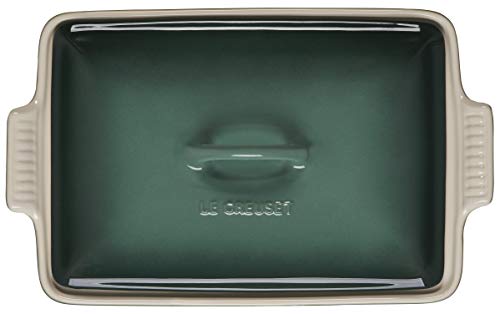 Le Creuset Stoneware Heritage Covered Rectangular Casserole, 4 qt. (12" x 9"), Cerise