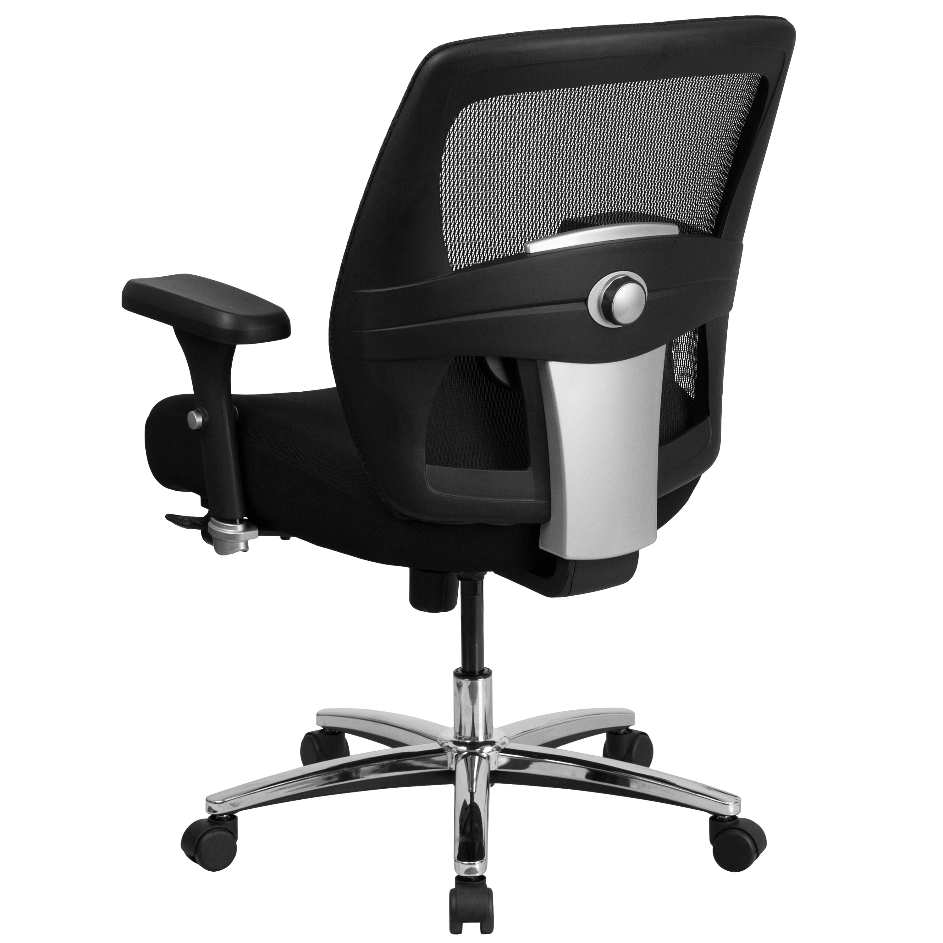 Flash Furniture HERCULES Series 24/7 Intensive Use Big & Tall 500 lb. Rated Black Mesh Executive Ergonomic Office Chair with Ratchet Back