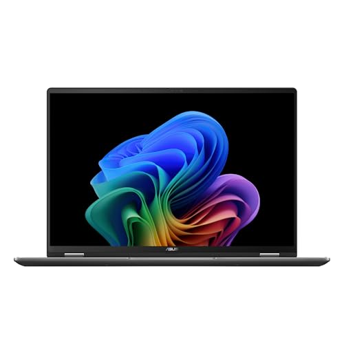 ASUS Vivobook 16 Flip Laptop, Copilot+ PC, 16” OLED 3K 120Hz Touch Display, Intel® Core™ Ultra 7 256V, Intel® Arc™ Graphics, 16GB Memory, 512GB SSD
