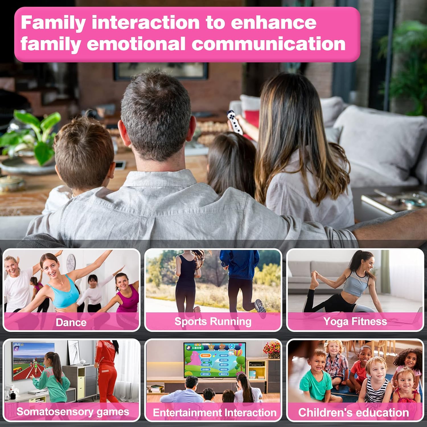 SOULGIRL Electronic Dance Mat for Adult Kids, HDMI Wireless Musical Double User Dance Floor Mat w/ HD Camera for TV