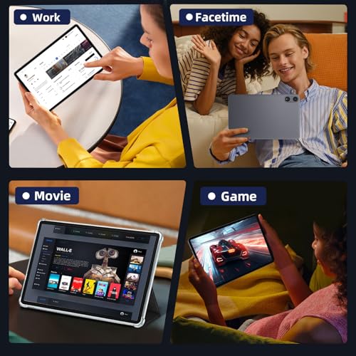 Android 15 Tablet with Octa-Core Processor, 12 Inch Tablets 20GB RAM (6+14GB), 128GB ROM+1TB Expand, 2000 * 1200 IPS Touch Screen