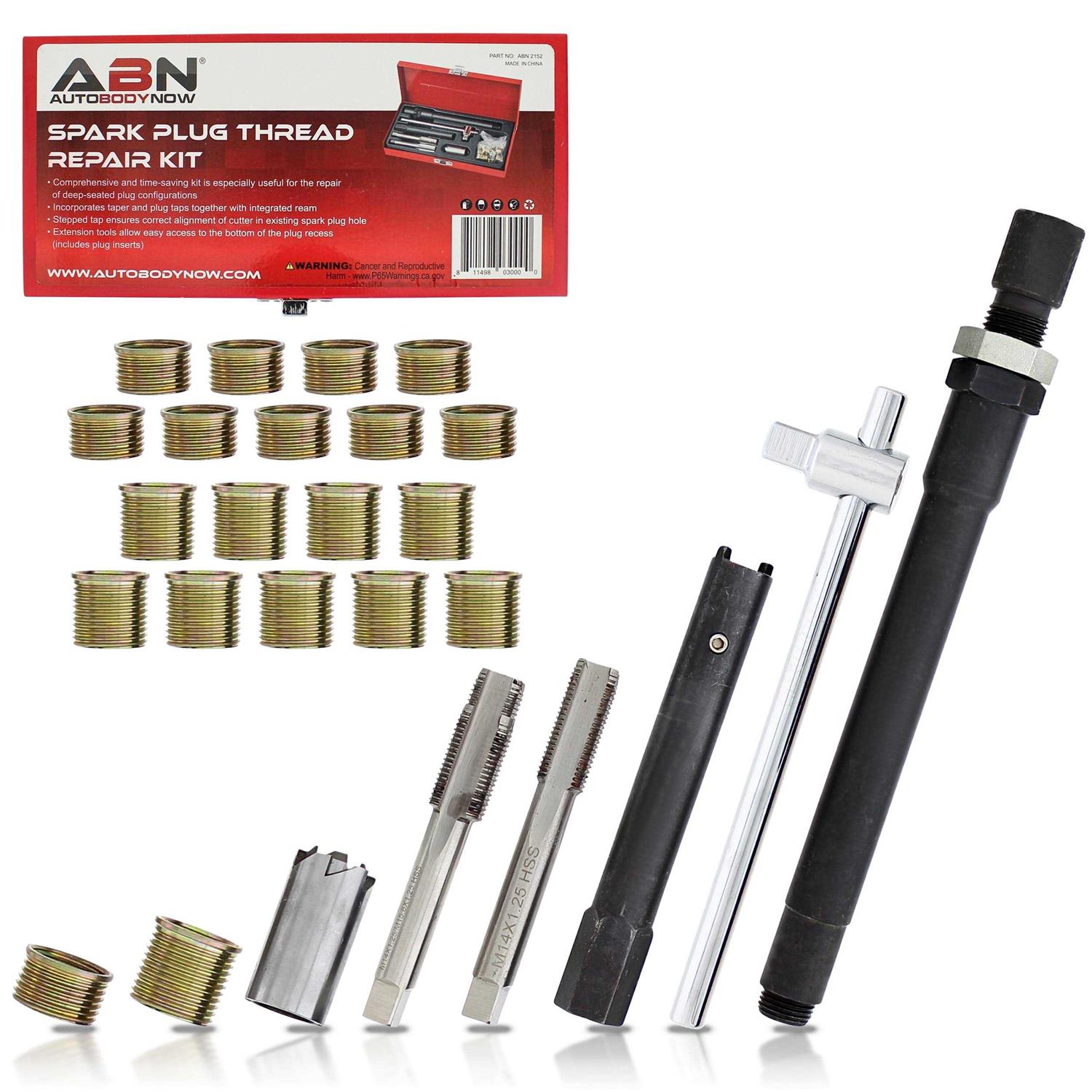 Abn Spark Plug Thread Repair Rethreading Set 14mm Metric Rethreading Tool Kit Comprehensive Taps - Shop Hardware Tools Online Store