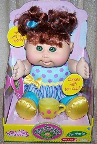 Cabbage Patch Kids Tea Party Toddler Doll, Red Hair, Green Eyes, Caucasian by Jakks Pacific