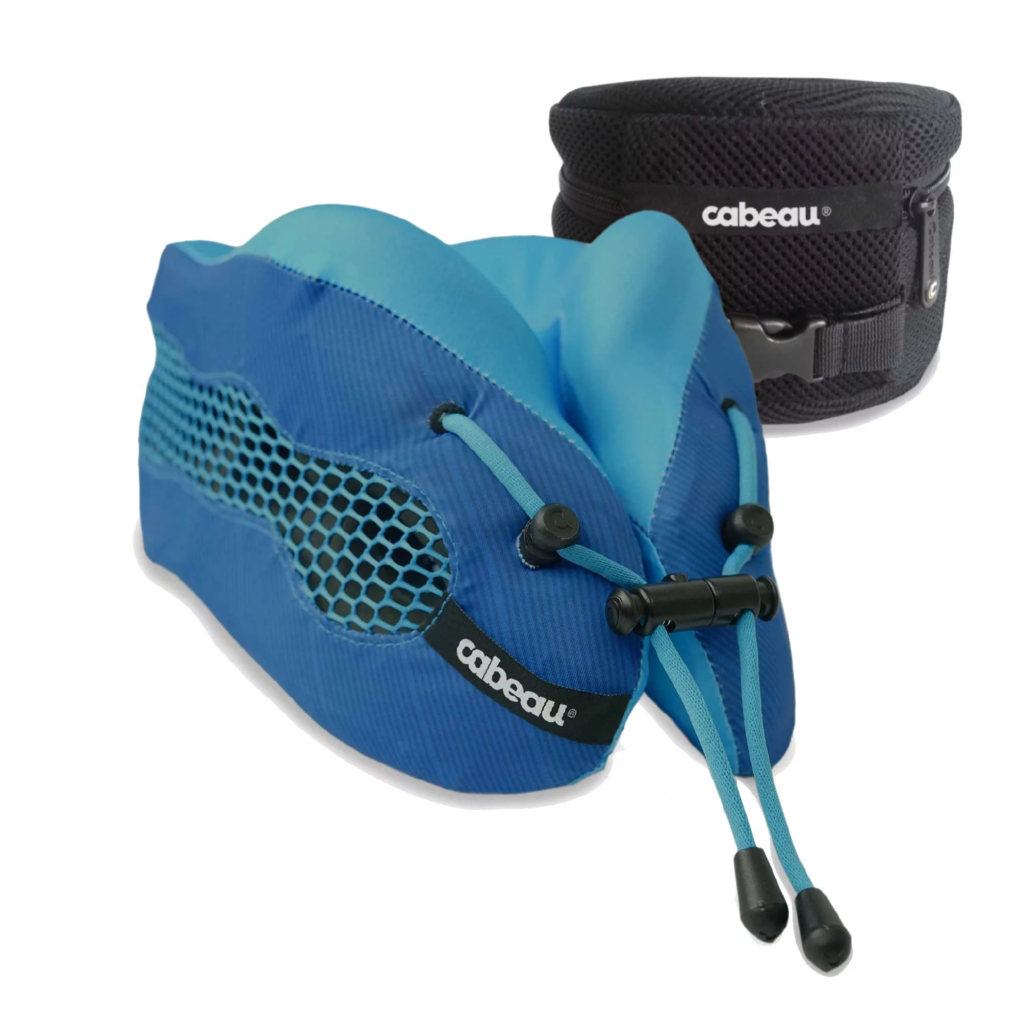 Cabeau Evolution Cool Memory Foam Travel Neck Pillow, One Size, Blue - Curated Treasures Market