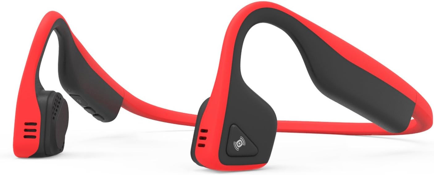 AfterShokz Titanium Bone Conduction Wireless Bluetooth Headphones, Canyon Red