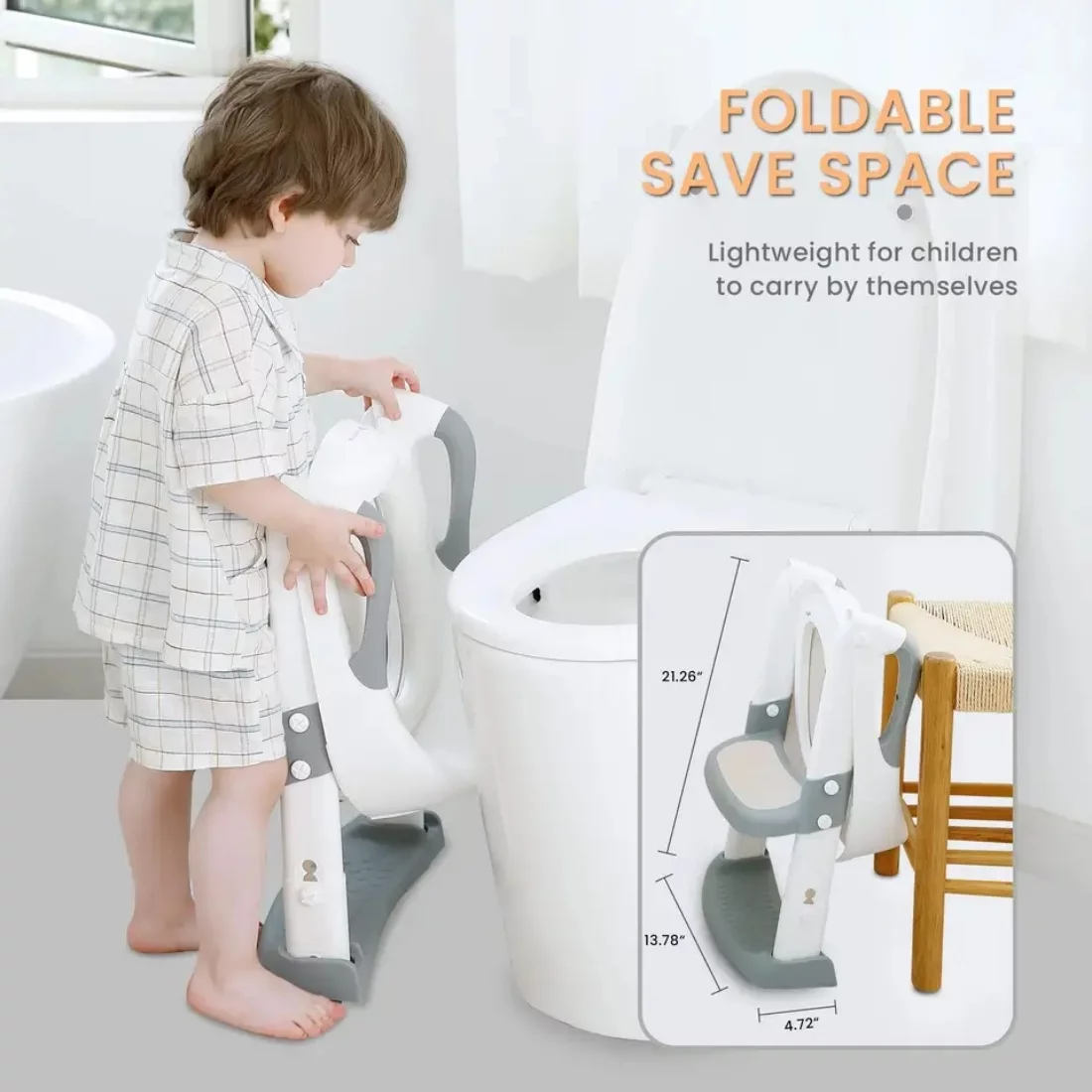 Toilet Potty Training Seat with Step Stool Ladder