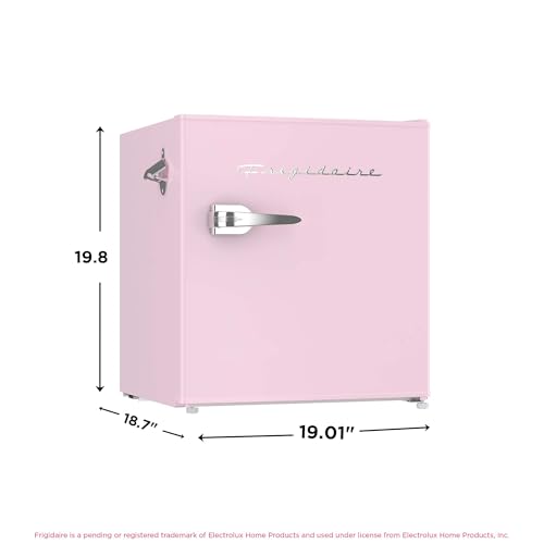 Frigidaire EFR176 Retro Compact Fridge with Chiller Mini Refrigerator with Built-in Bottle Opener for Office, Bedroom, Dorm Room or Cabin