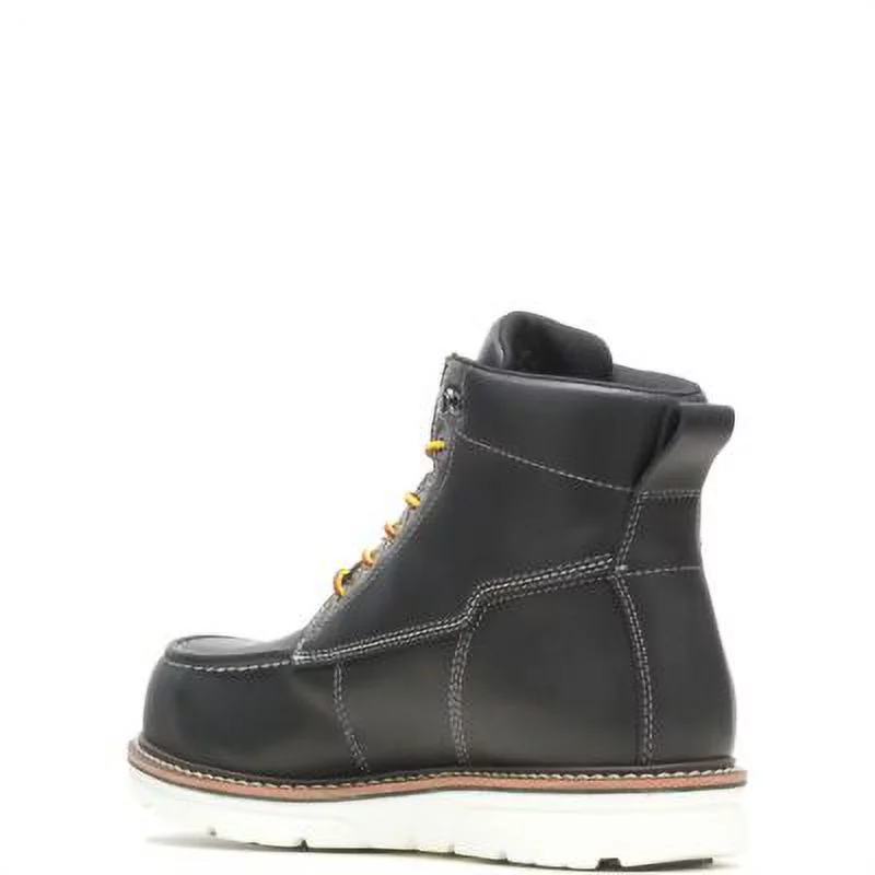 Wolverine I-90 DuraShocks Moc-Toe CarbonMAX 6" Work Boot Men Black/White - Curated Treasures Market