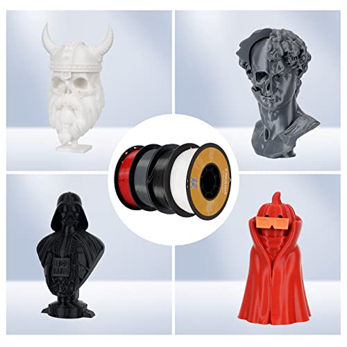 Kingroon PLA 3D Printer Filament, 12Rolls, Dimensional Accuracy +/- 0.03 mm, 12kg Spool(26.4lbs)