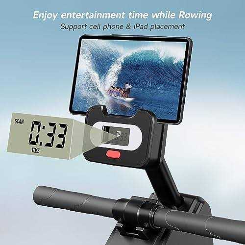 Rowing Machine, Dripex Magnetic Rower with Aluminum Slide Rail, Lcd Monitor, Rowing Machine For Home Use And Cardio - Sports Supplies Online Store