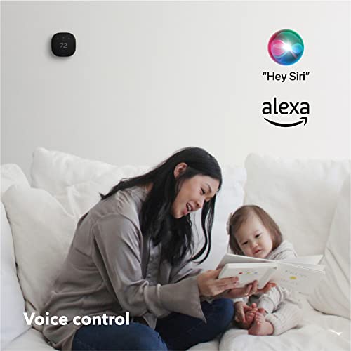 ecobee New Smart Thermostat Premium with Smart Sensor and Air Quality Monitor - Programmable Wifi Thermostat - Works with Siri, Alexa