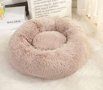 Pet Comfortable Washable Super Soft Donut Pet Dog Cat Bed (20 in/24 in/35in) Large Medium Small Size，Machine Washable ，Non-Slip Waterproof Bottom